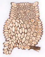 панно декоративное из можжевельника сова 600*450мм, банный перец