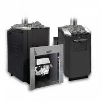 печь для бани газовая ермак уралочка 36 carbon, антрацит, без ггу