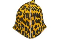 шапка для бани "леопард" бацькина баня