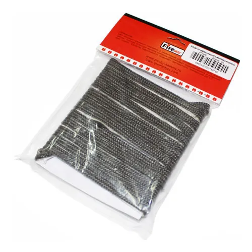 шнур уплотнительный из керамического волокна, 6мм, l=2м, белый, fireway