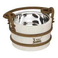 ведро sawo 321-ma, 2 л, с нержавеющей вставкой, осина