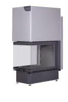 топка каминная дельта 700вр три стекла принтинг черный шамот подовая экокамин