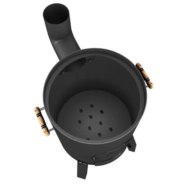 печь для казана стэн казанок 8-12л разборная, переносная, в комплекте с дымоходом