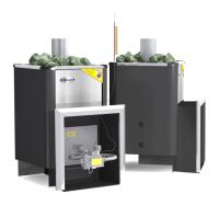 печь для бани газовая ермак уралочка 16н inox, антрацит, без ггу 