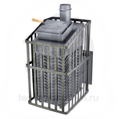 печь для бани gfs ураган 30 зк чугунная #
